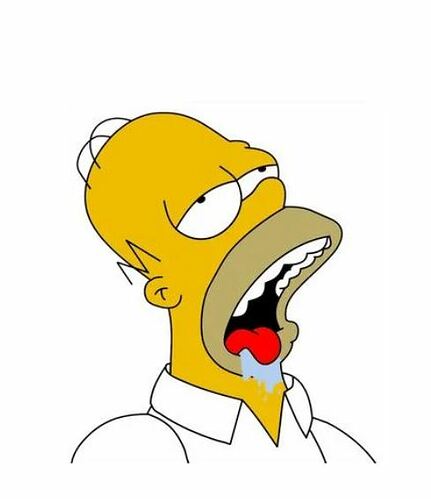 homer drooling
