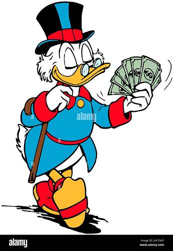 uncle-scrooge-mcduck-richest-duck-in-the-world-illustration-cartoon-2H1TA67