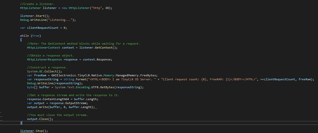 httpserver-example-causes-memory-leak-tinyclr-os-ghi-electronics